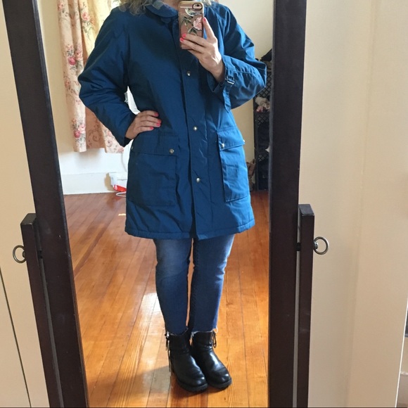 Woolrich Jackets & Blazers - WOOLRICH Plaid Flannel Lined Blue Coat